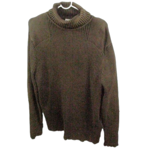 Express Men's Brown Ribbed Knit Sweater Size Large - Picture 2 of 5
